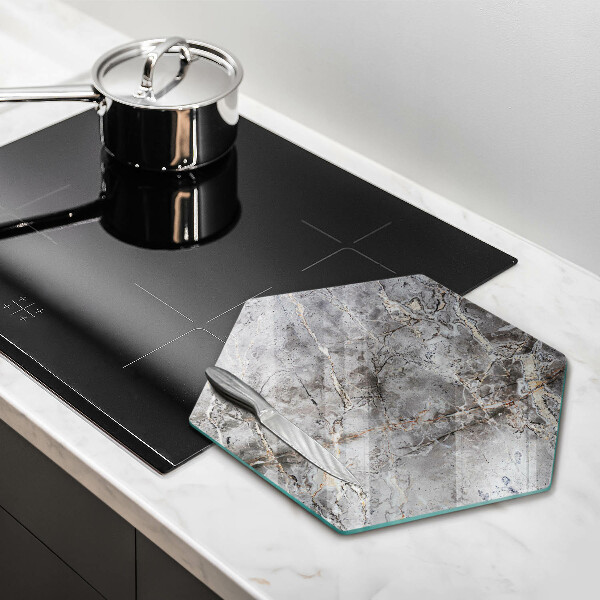 Chopping board glass Stone texture