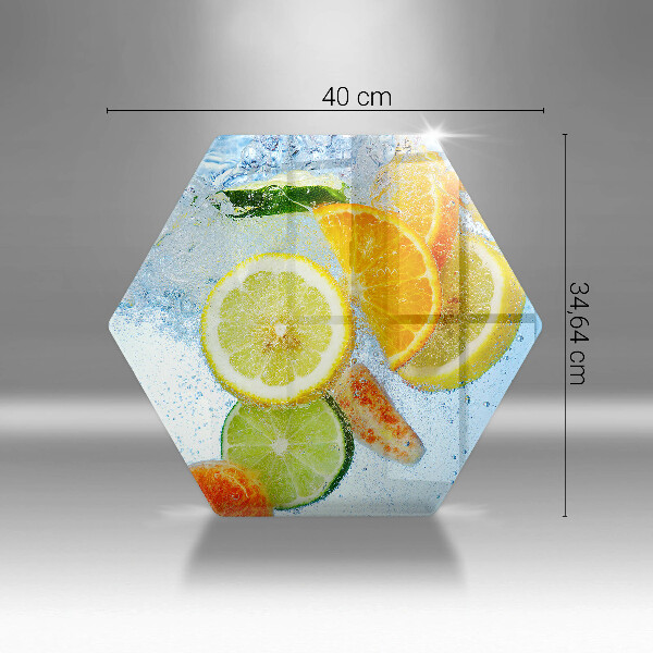 Kitchen worktop protector Juicy citrus water