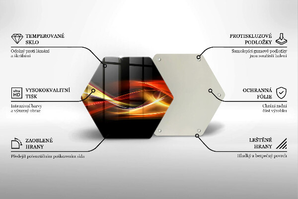 Kitchen worktop protector Abstraction of smoke and light