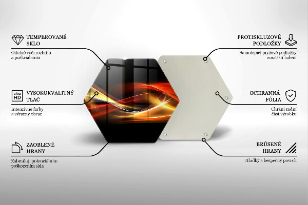 Kitchen worktop protector Abstraction of smoke and light