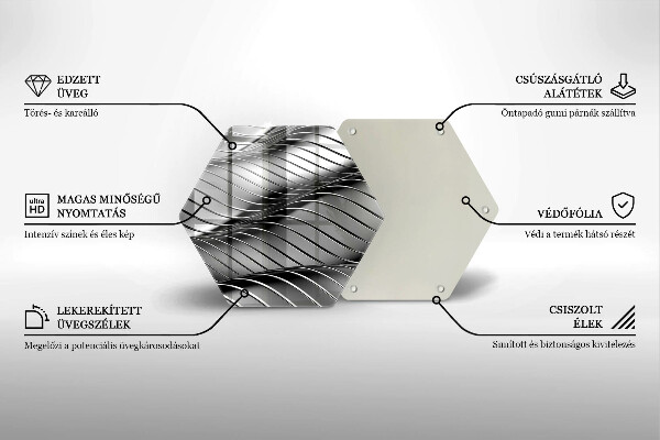 Kitchen worktop protector 3D metal structure