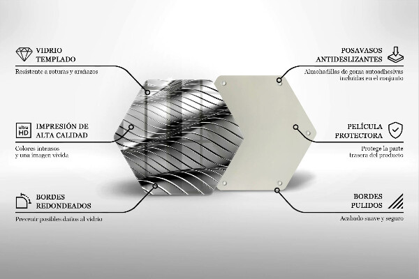 Kitchen worktop protector 3D metal structure