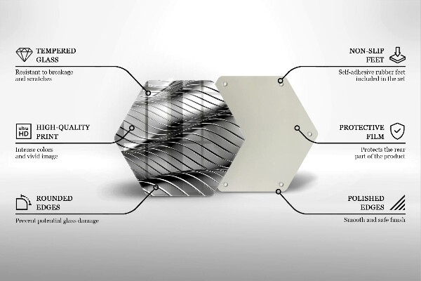 Kitchen worktop protector 3D metal structure