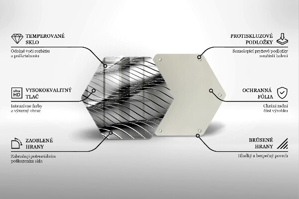 Kitchen worktop protector 3D metal structure