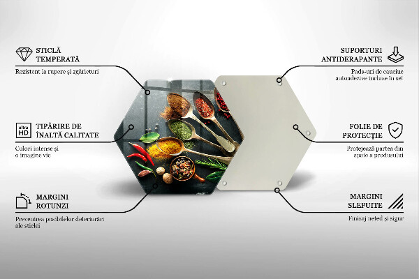 Chopping board glass Kitchen spices