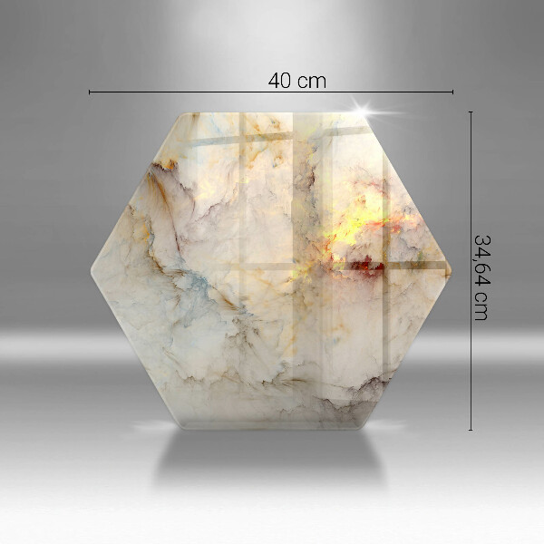 Chopping board glass Marble texture with gold