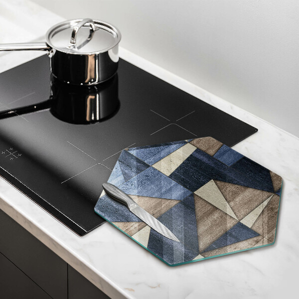 Chopping board glass Geometric abstraction