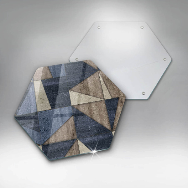 Chopping board glass Geometric abstraction