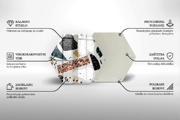 Chopping board glass Stone