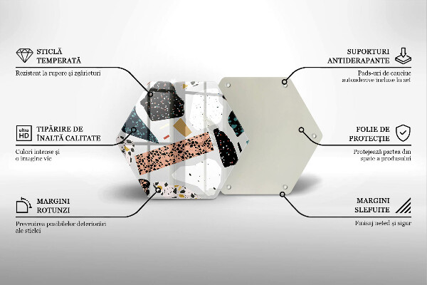 Chopping board glass Stone