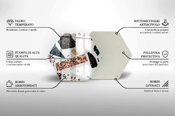 Chopping board glass Stone