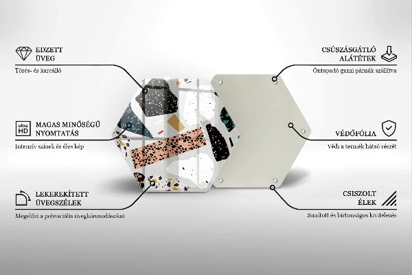 Chopping board glass Stone