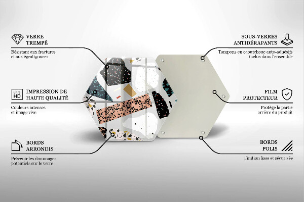 Chopping board glass Stone