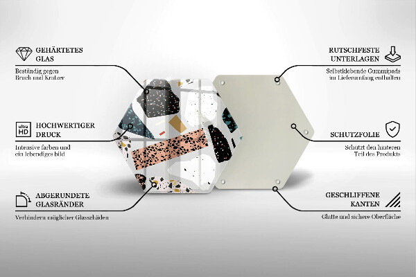 Chopping board glass Stone