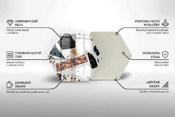 Chopping board glass Stone