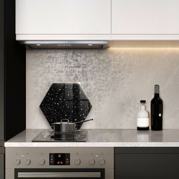 Chopping board glass Dark stone