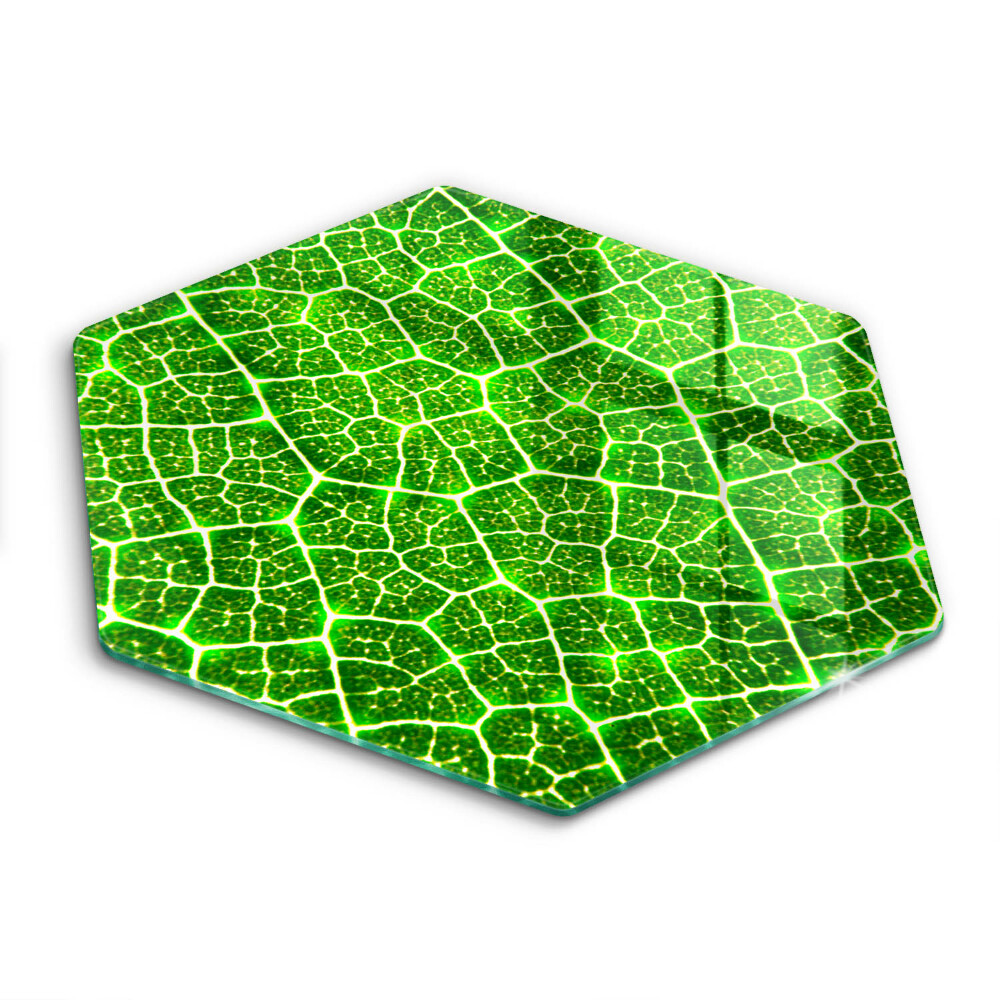 Chopping board glass Leaf structure