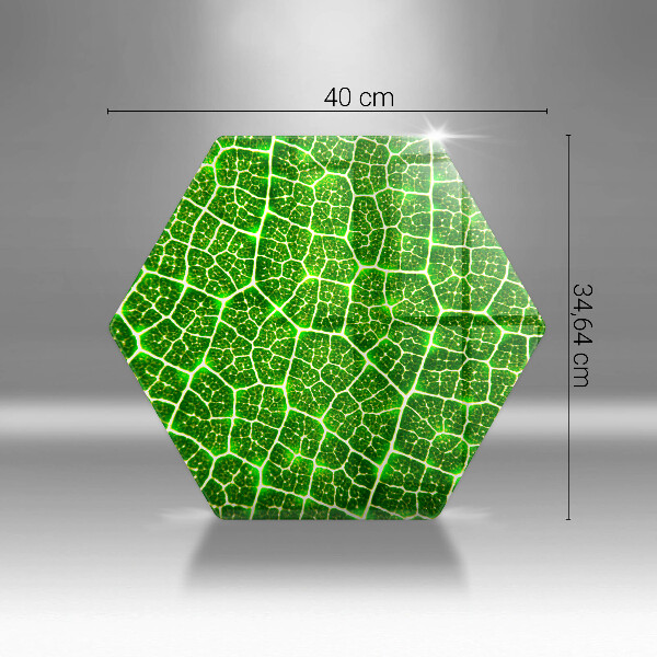 Chopping board glass Leaf structure