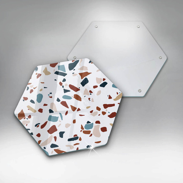 Chopping board glass Decorative stone