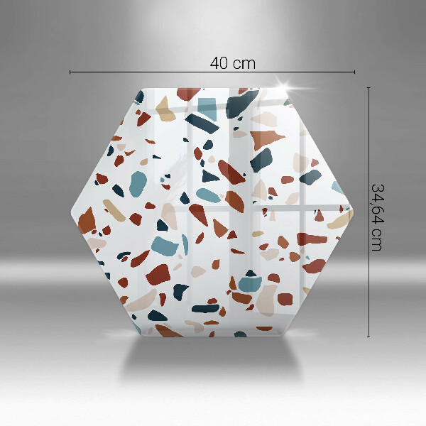 Chopping board glass Decorative stone