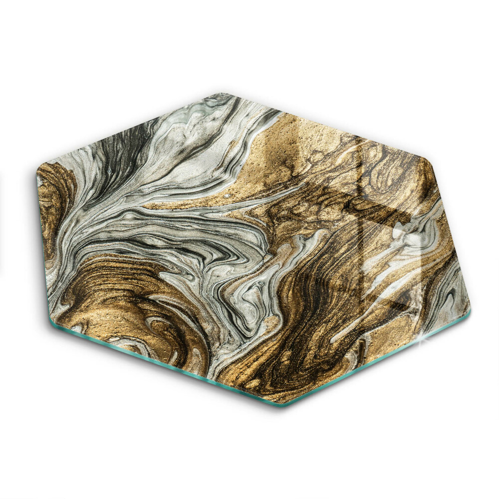 Chopping board glass Rich abstraction