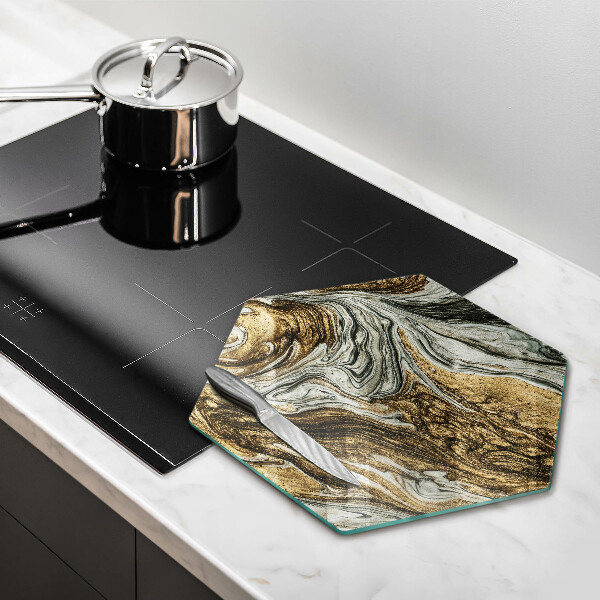 Chopping board glass Rich abstraction