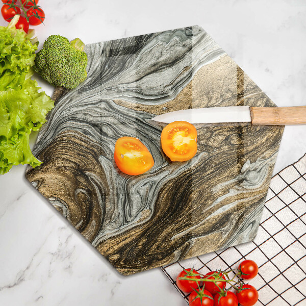 Chopping board glass Rich abstraction