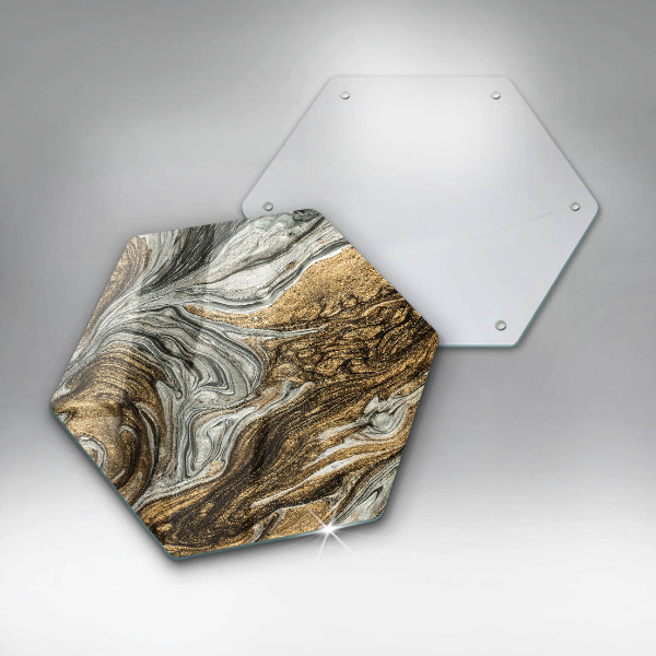 Chopping board glass Rich abstraction