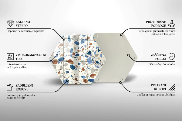 Chopping board glass Decorative stone stone