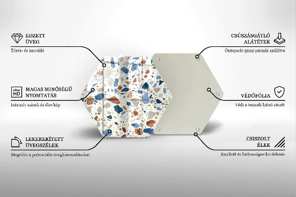 Chopping board glass Decorative stone stone