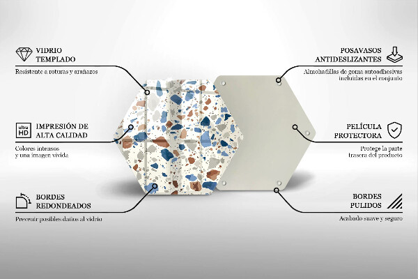 Chopping board glass Decorative stone stone