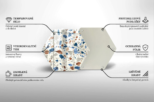 Chopping board glass Decorative stone stone