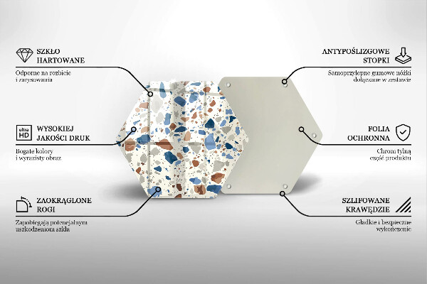 Chopping board glass Decorative stone stone