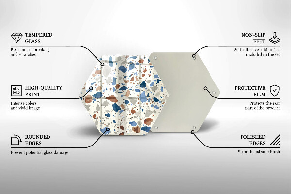 Chopping board glass Decorative stone stone