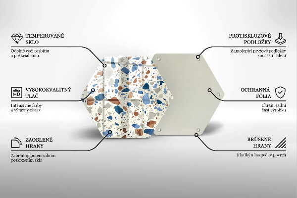 Chopping board glass Decorative stone stone