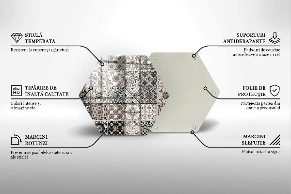 Kitchen worktop protector Decorative tiles