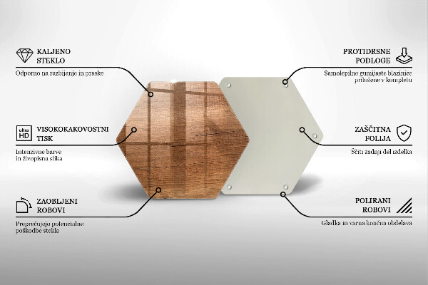 Kitchen worktop protector Wood texture