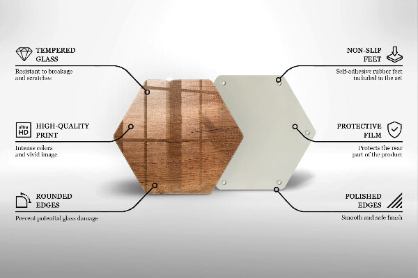 Kitchen worktop protector Wood texture