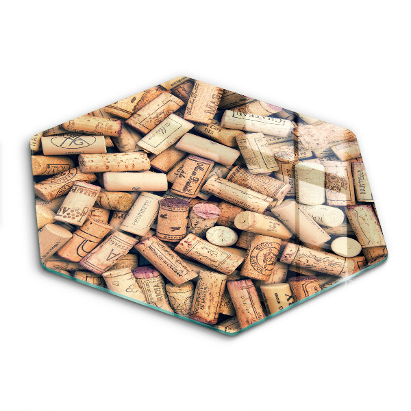 Kitchen worktop protector Wine corks pattern