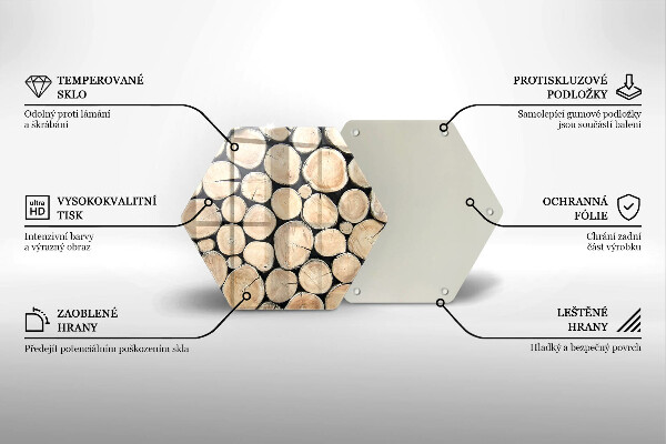 Kitchen worktop protector Wood trunks of the tree