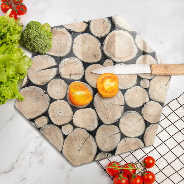 Kitchen worktop protector Wood trunks of the tree