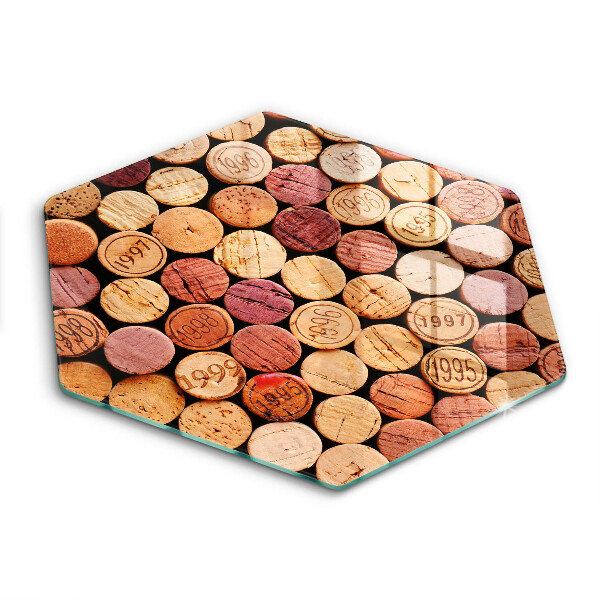 Kitchen worktop protector Wine corks pattern