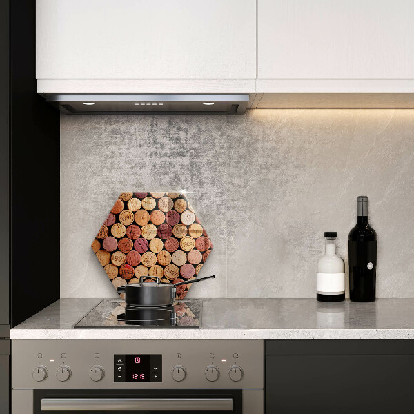 Kitchen worktop protector Wine corks pattern