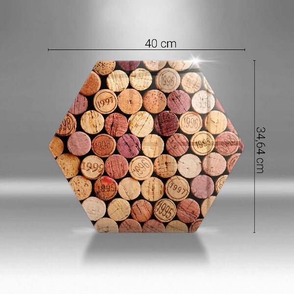 Kitchen worktop protector Wine corks pattern