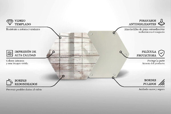 Kitchen worktop protector Old wood boards