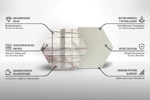 Kitchen worktop protector Old wood boards