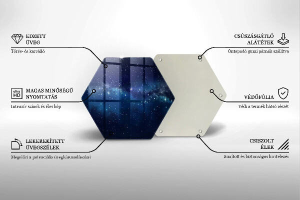 Kitchen worktop protector Space and stars