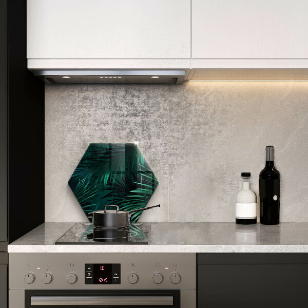 Chopping board glass Wild jungle leaves