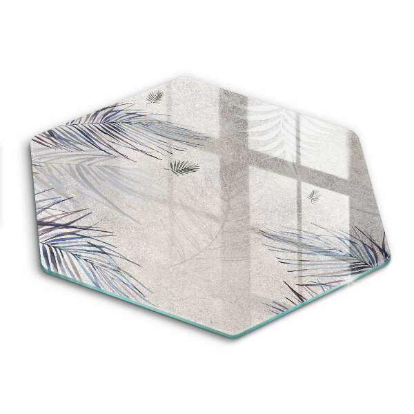 Chopping board glass Subtle leaves