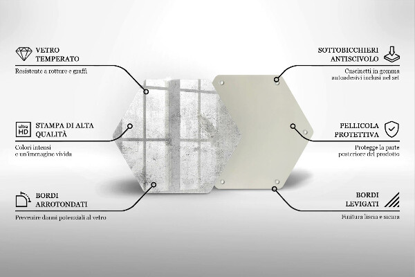 Chopping board glass Concrete texture